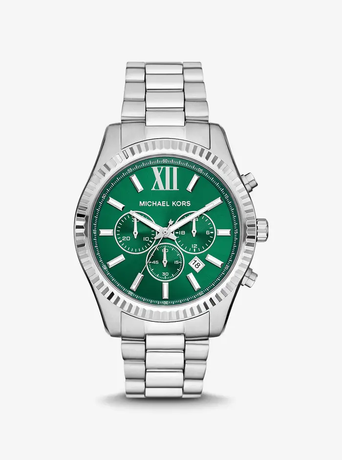Michael Kors MK Orologio Lexington oversize tonalità argento - Argento