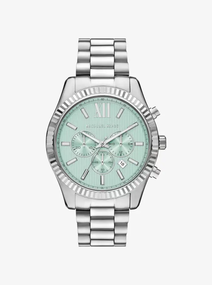 Michael Kors MK Orologio Lexington oversize tonalità argento - Argento