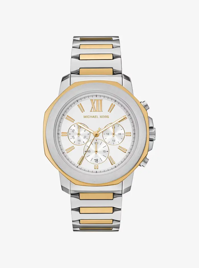 MK Orologio Prescott oversize bicolore - Argento - Michael Kors