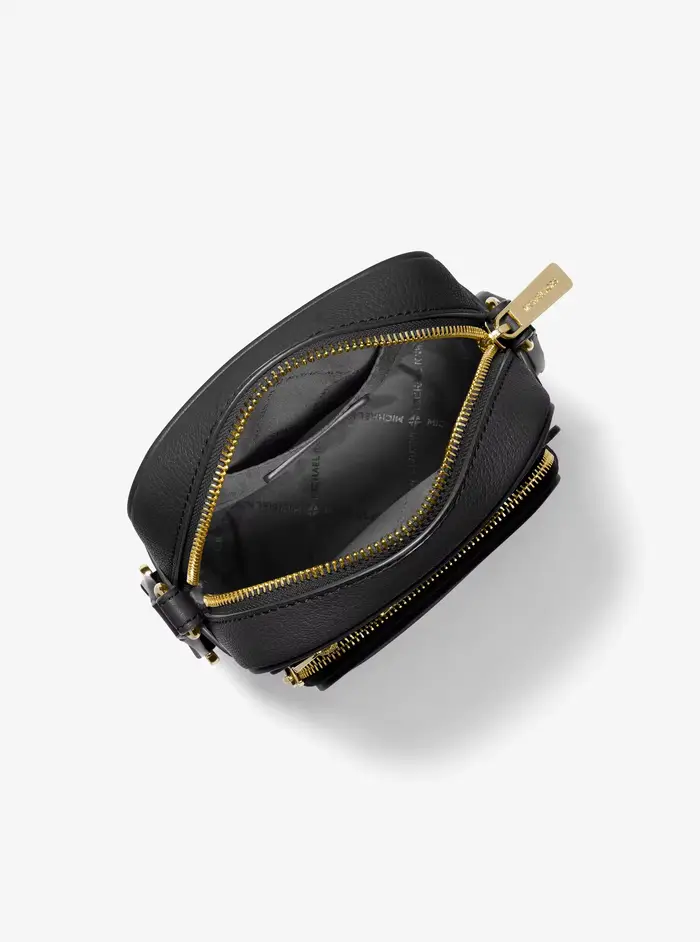 Michael Kors Outlet MK Borsa a tracolla Jet Set media in pelle - Nero - Michael Kors