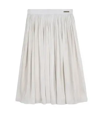 Michael Kors per ragazza R30557 gonna lunga beige (14años= 162cm), Casual, Polister riciclato, moda per bambini