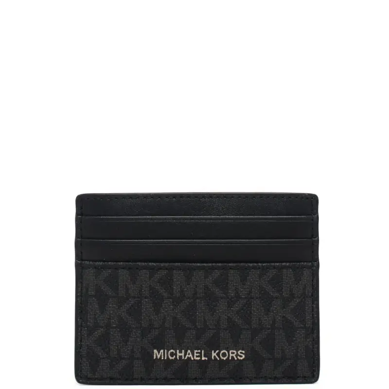 Michael Kors portacarte greyson da uomo con stampa logo black