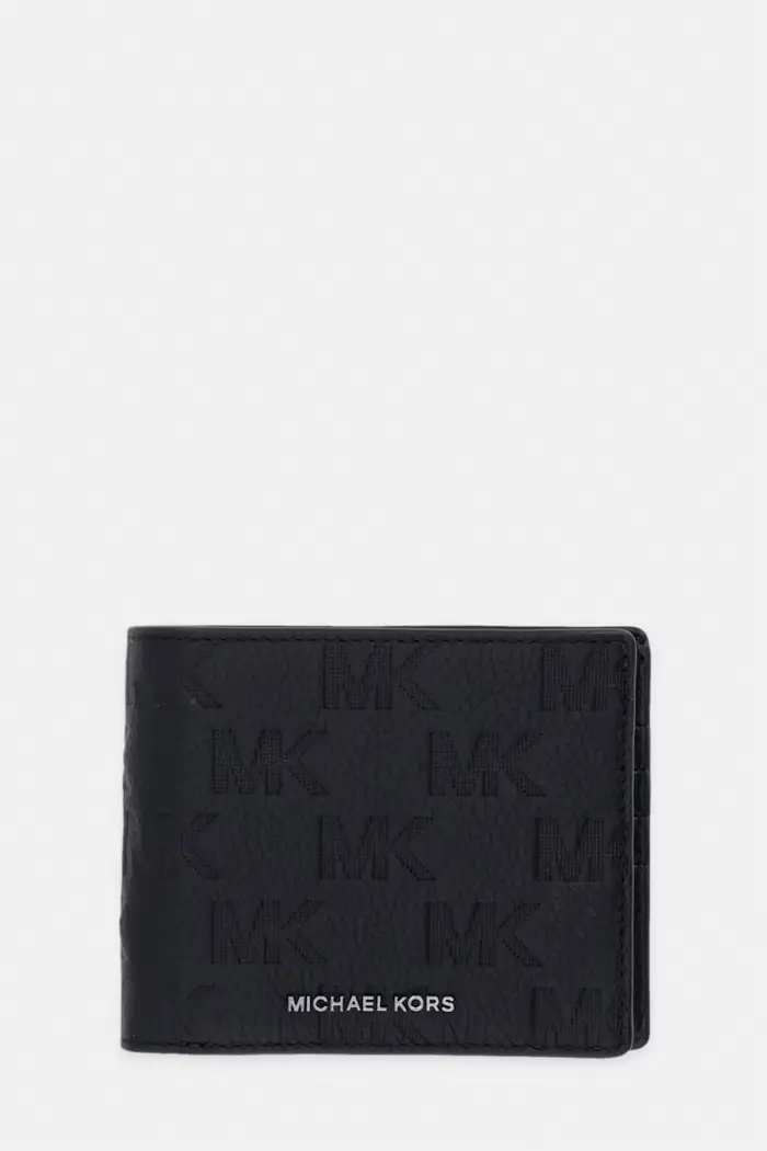 Michael Kors Set portafogli e custodia per carte da uomo in pelle Nero