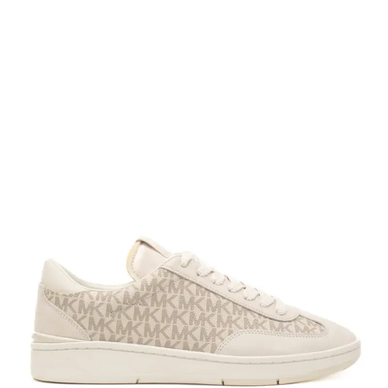Michael Kors sneakers da uomo wilton con lacci in tessuto vaniglia