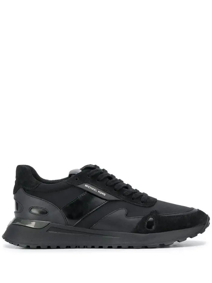 Michael Kors Sneakers nera inserti in pelle e tessuto Nero