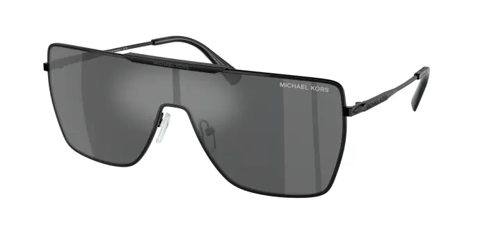 Michael Kors Uomo MK1152 SNOWMASS 10056G Occhiali da sole Metallo Nero Grigio Squadrata Normale Specchiato
