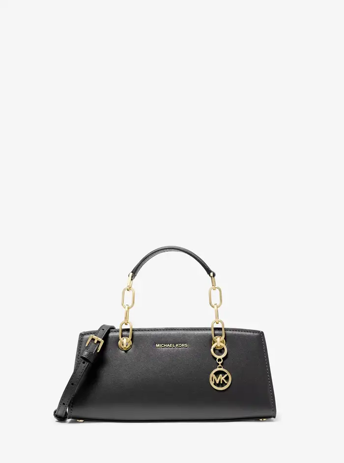 MICHAEL Michael Kors MK Borsa a mano Cynthia piccola in pelle - Nero - Michael Kors