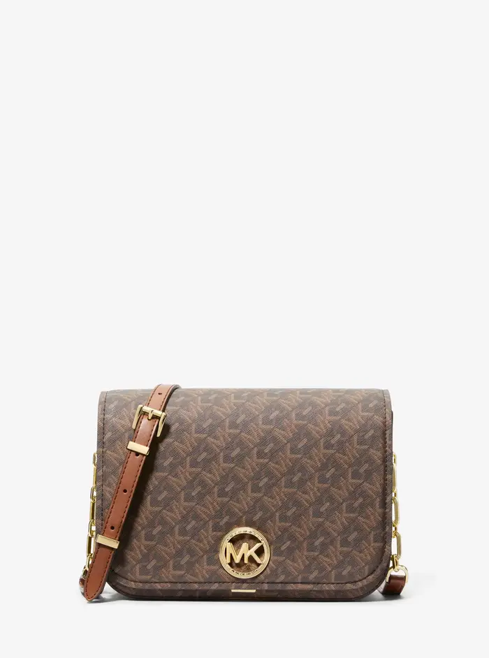 MICHAEL Michael Kors MK Borsa messenger Delancey media con logo Empire - Marrone - Michael Kors