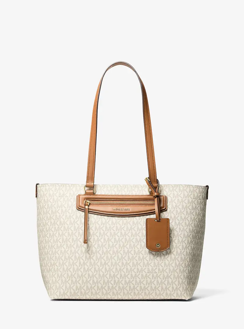 MICHAEL Michael Kors MK Borsa tote Jet Set Travel media con logo - Naturale - Michael Kors