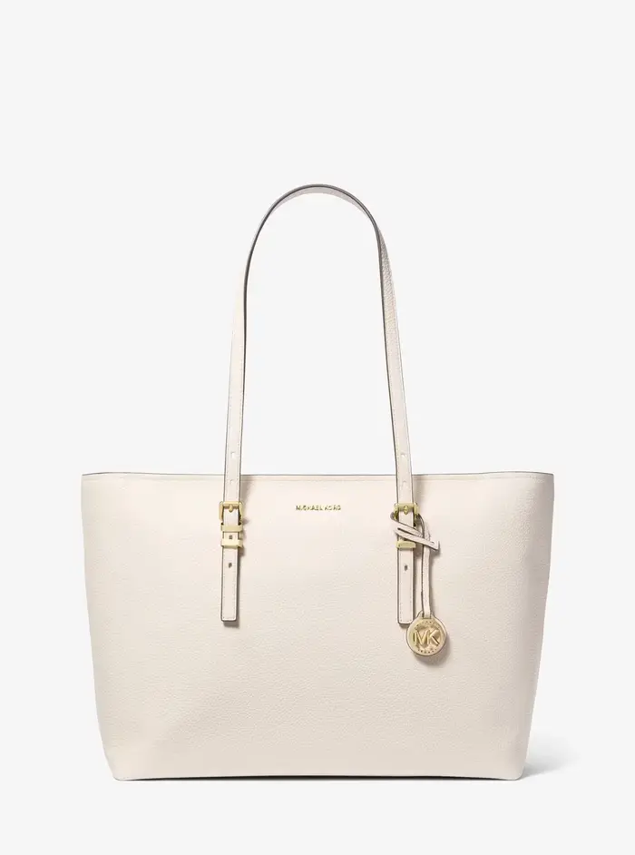 MICHAEL Michael Kors MK Borsa tote Quinn grande in pelle martellata - Naturale - Michael Kors