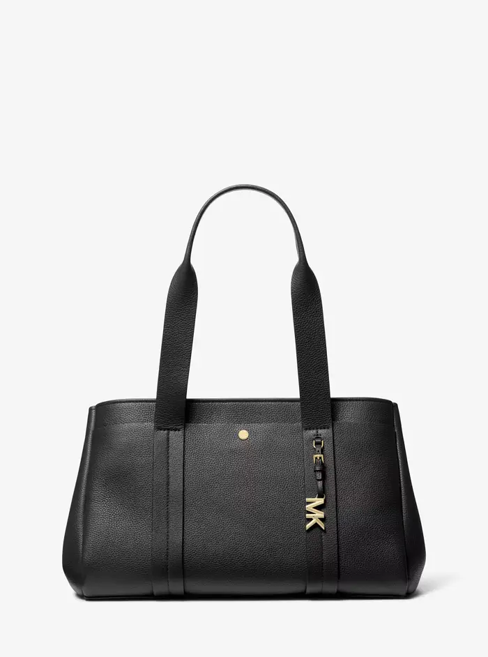 MICHAEL Michael Kors MK Borsa tote Romee grande in pelle martellata - Nero - Michael Kors