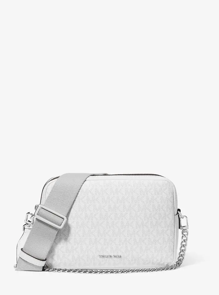 MICHAEL Michael Kors MK Camera bag a tracolla Bryant media con logo - Grigio - Michael Kors