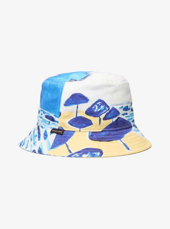 MICHAEL Michael Kors MK Cappello a secchiello Michael Kors X Christina Zimpel in twill di cotone - Bianco - Michael Kors