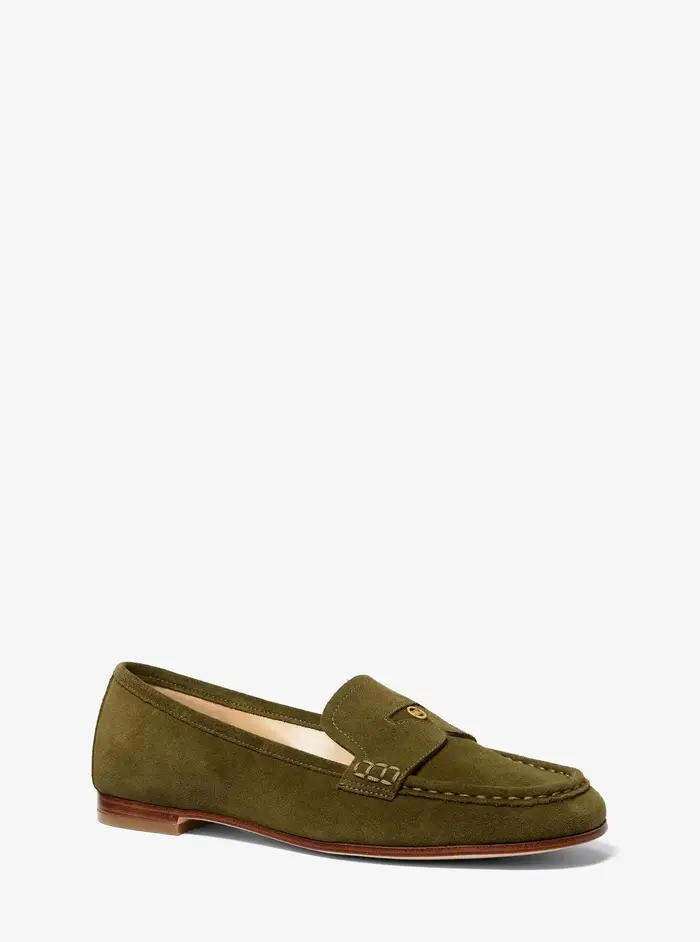 MK Loafer Jennings in pelle scamosciata - Verde - Michael Kors