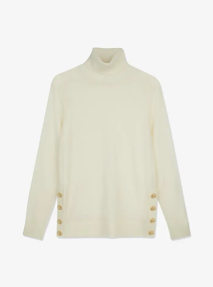 MICHAEL Michael Kors MK Pullover dolcevita in lana merino - Naturale - Michael Kors