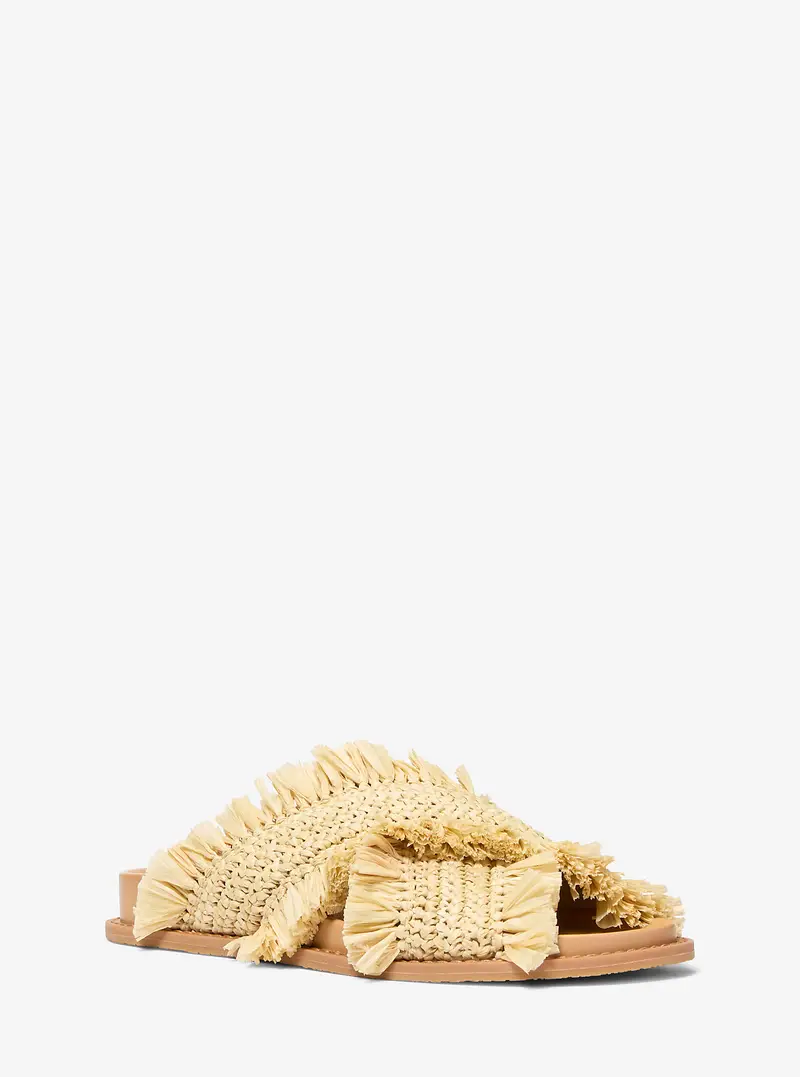 MICHAEL Michael Kors MK Sandalo Peyton in crochet con frange - Naturale - Michael Kors