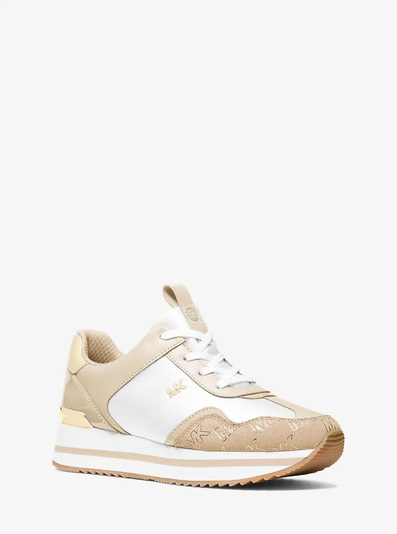 MICHAEL Michael Kors MK Sneaker Raina in materiale misto - Naturale - Michael Kors