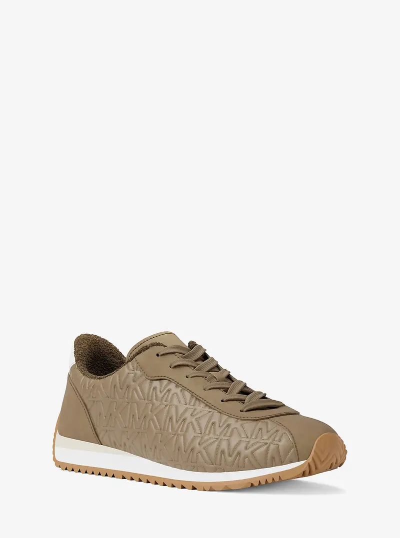 MICHAEL Michael Kors MK Sneaker Rhodes in pelle con logo trapuntato - Naturale - Michael Kors