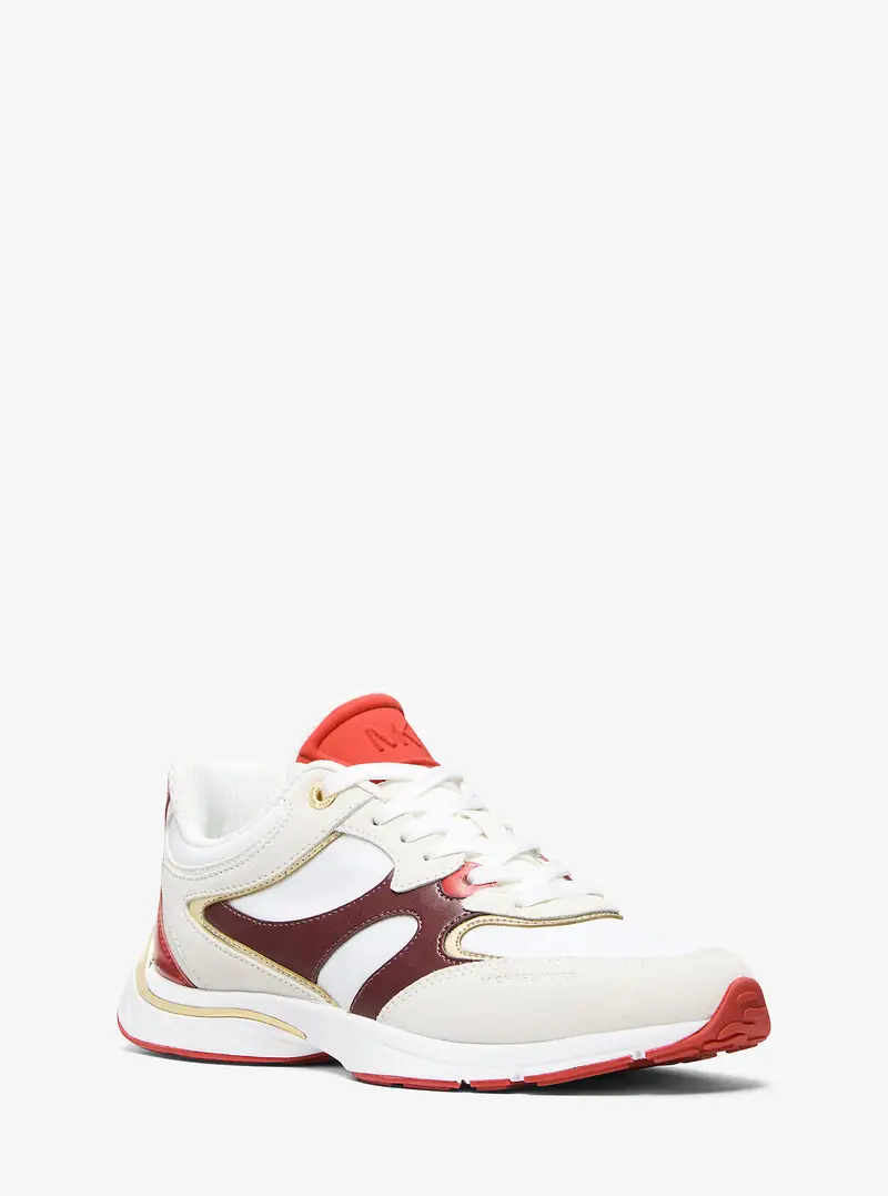 MICHAEL Michael Kors MK Sneaker Riley in materiale misto - Rosso - Michael Kors