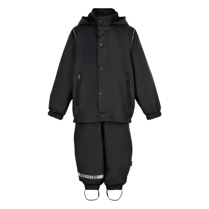 Mikk-Line Abbigliamento da pioggia per bambini PE Bag Rec Noir
