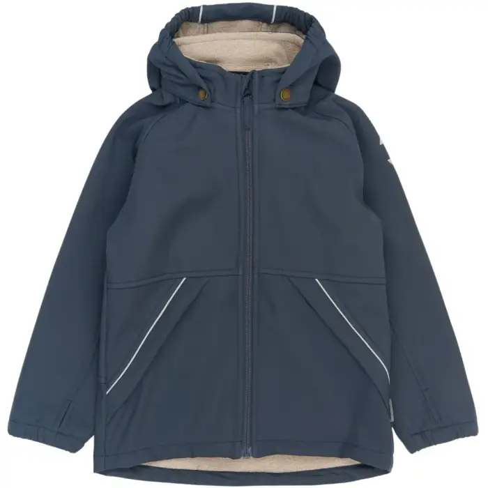 Mikk-Line Giacca con cappuccio da bambina Bleu