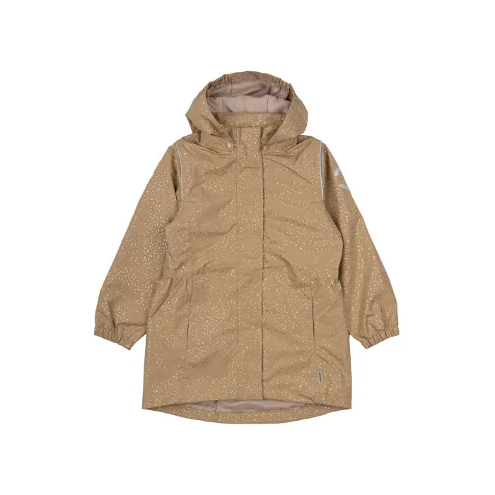 Mikk-Line Impermeabile con cappuccio da bambina Marron