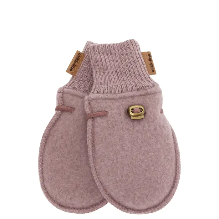 Mikk-Line Mitten in lana per bambini Rose