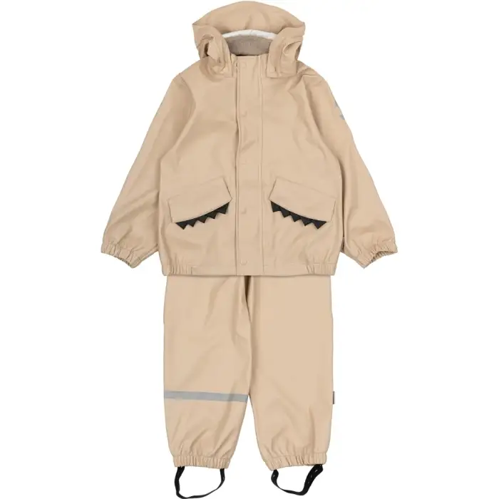 Mikk-Line Set da pioggia neonato Animal Beige