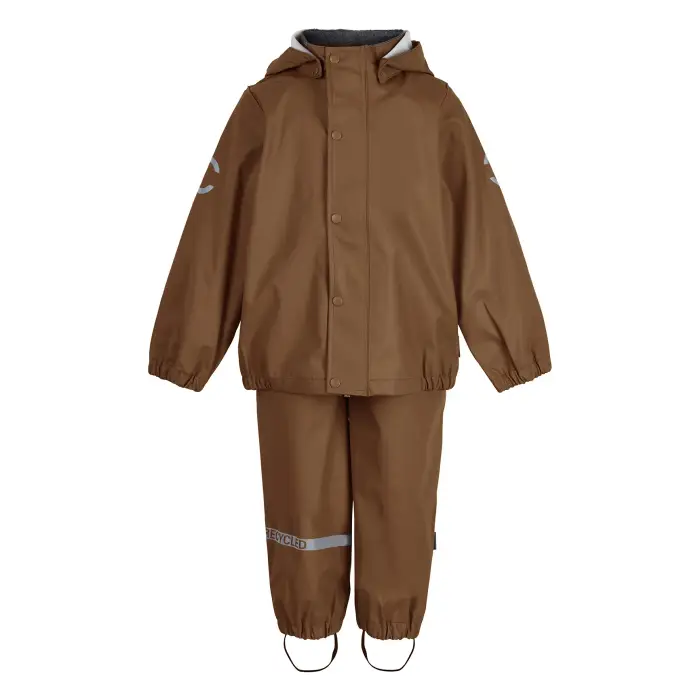 Set di abbigliamento da pioggia per bambina Mikk-Line Marron