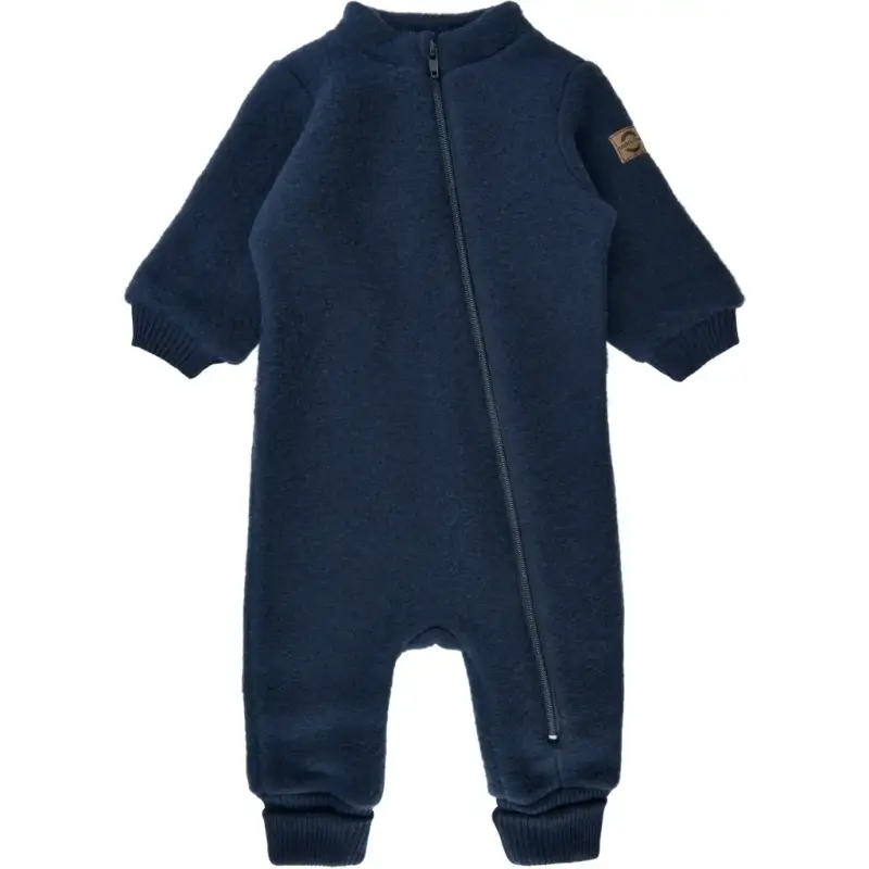 Mikk-Line Tutina in lana a costine per bebè Bleu