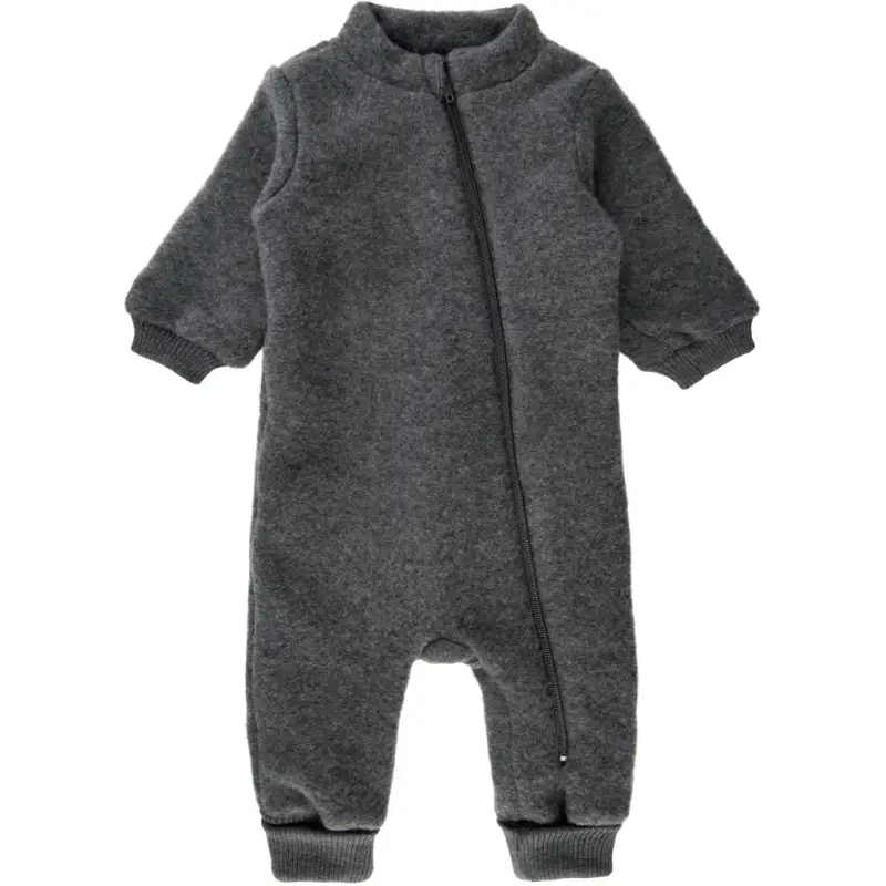 Mikk-Line Tutina in lana a costine per bebè Gris