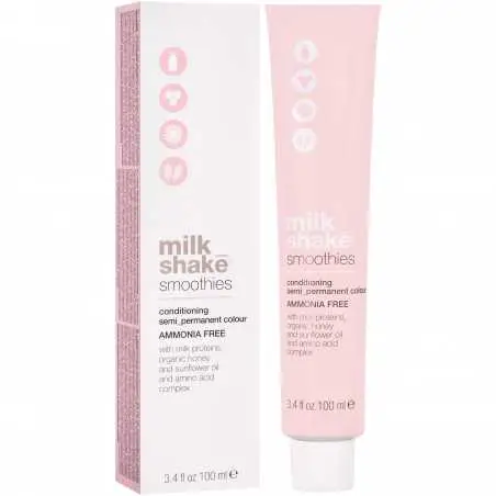 Milk Shake Smoothie Semi-Perm Hair Dye 100ml, palette colori 6, 6 | 6R || Ciemny Czerwony Biondo