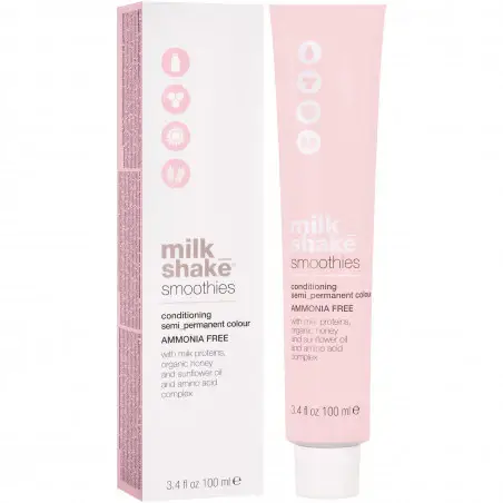Milk Shake Smoothie Semi-Perm - Tintura Capelli senza ammoniaca 100ml, Tintura Capelli 6 | 6N || Biondo scuro