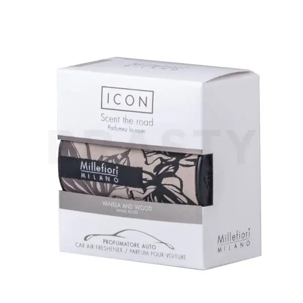 Millefiori milano Icon Deodorante per Auto Vaniglia & Legno Tessuto Floreale