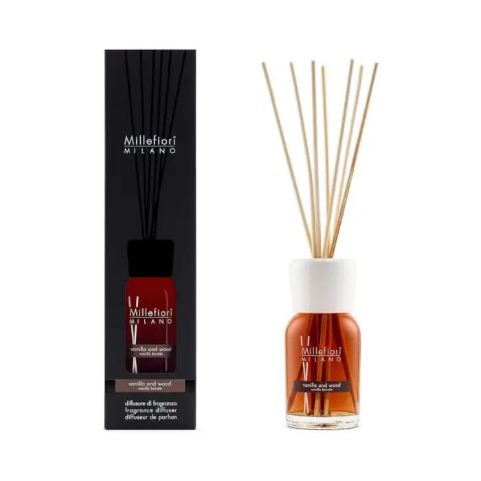 Millefiori Diffusore naturale (vaniglia e legno) - Diffusore di aromi - 100 ml