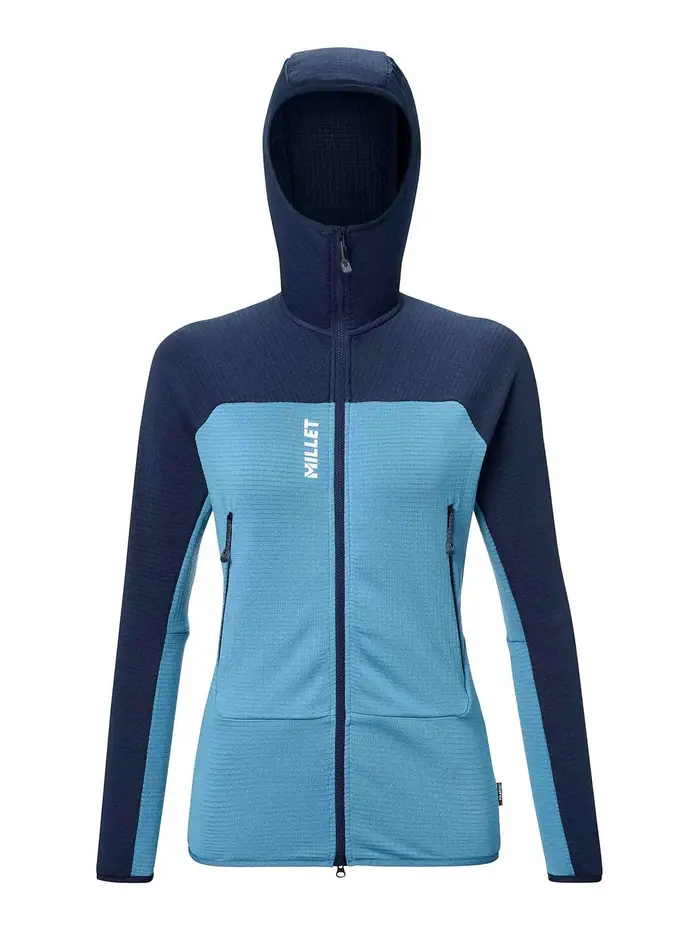Millet Felpa con cappuccio Fusion Grid W Blu