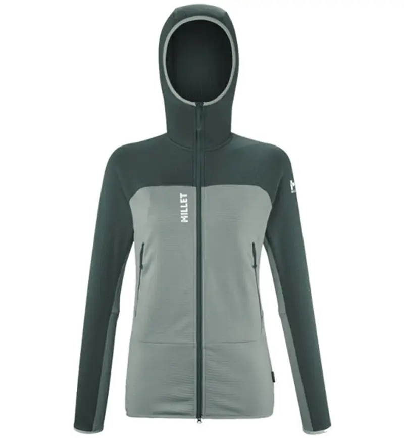 Millet Fusion Grid - felpa in pile - donna Dark Green