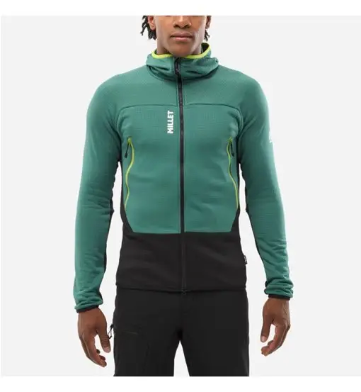 Millet Fusion Grid - felpa in pile - uomo Green