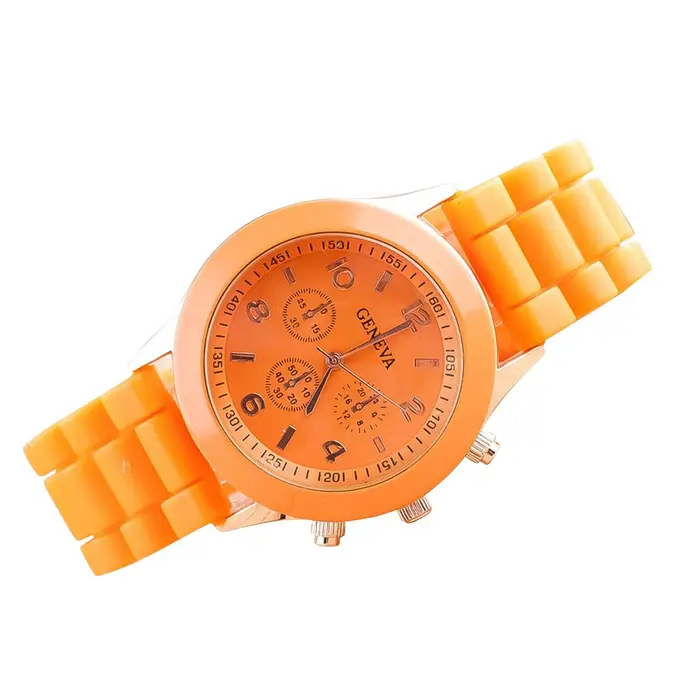 Milost Orologi da uomo e da donna Orologi impermeabili da donna Decorazioni per orologi al quarzo arancione