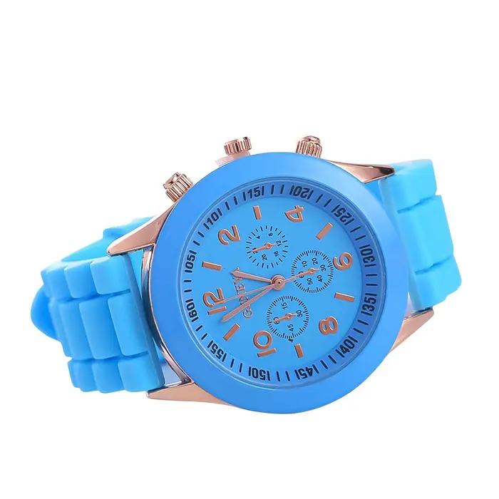 Milost Orologi da uomo e da donna Orologi impermeabili da donna Decorazioni per orologi al quarzo colore azzurro