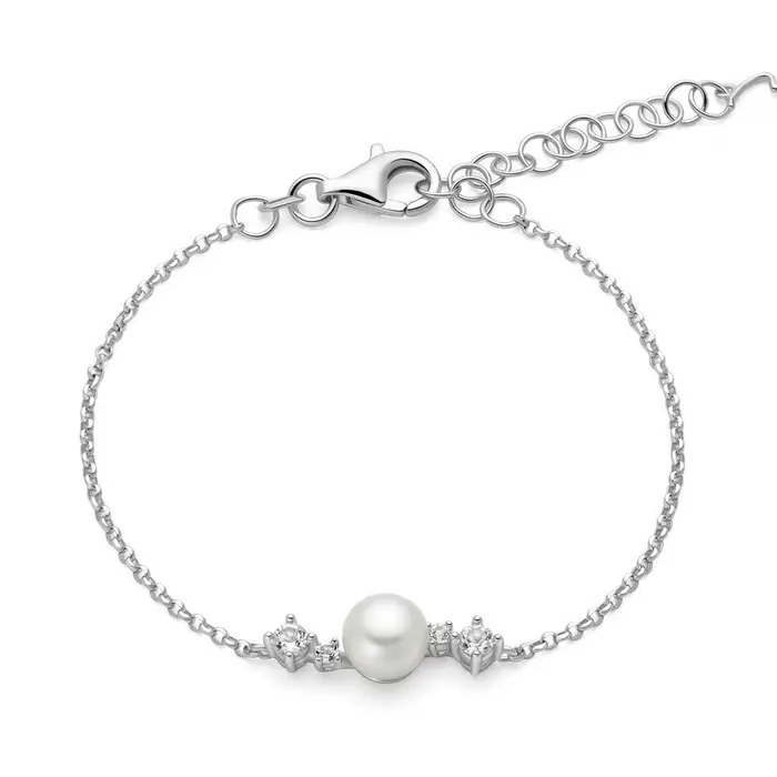 MILUNA Bracciale Andromeda Con Perla E Topazi
