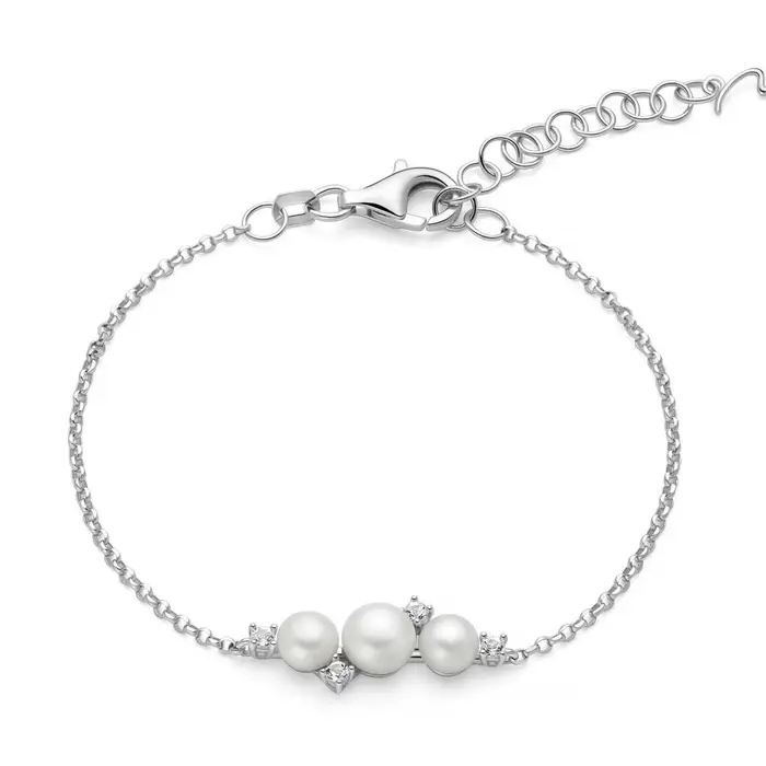 MILUNA Bracciale Andromeda Con Perle E Topazi