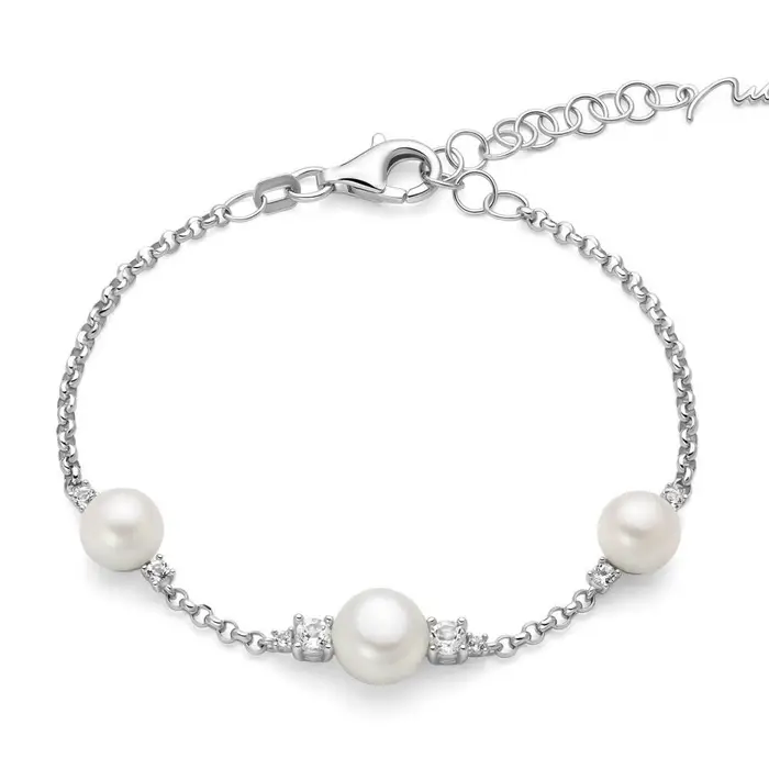 MILUNA Bracciale Andromeda Con Perle E Topazi