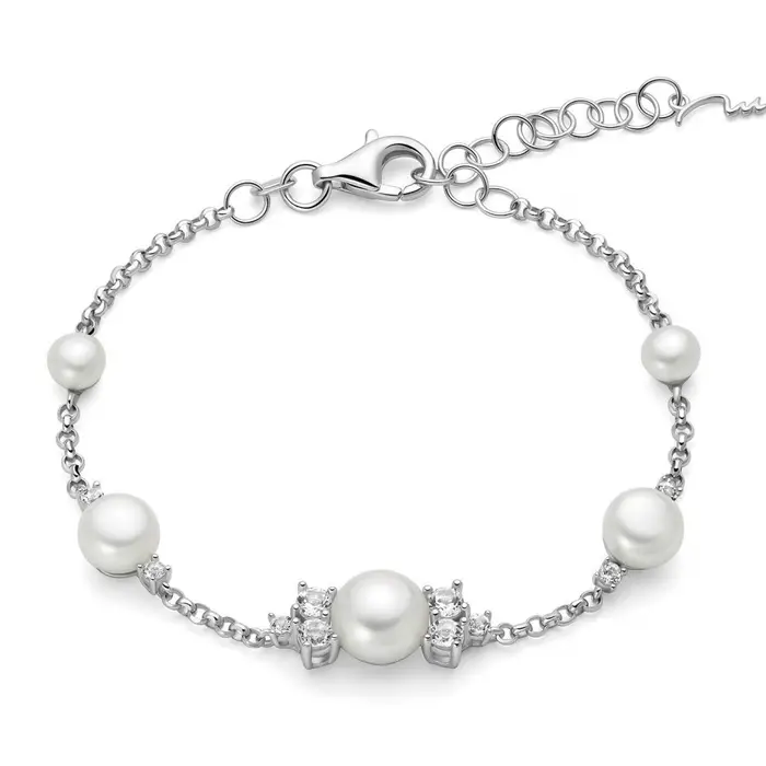 MILUNA Bracciale Andromeda Con Perle E Topazi