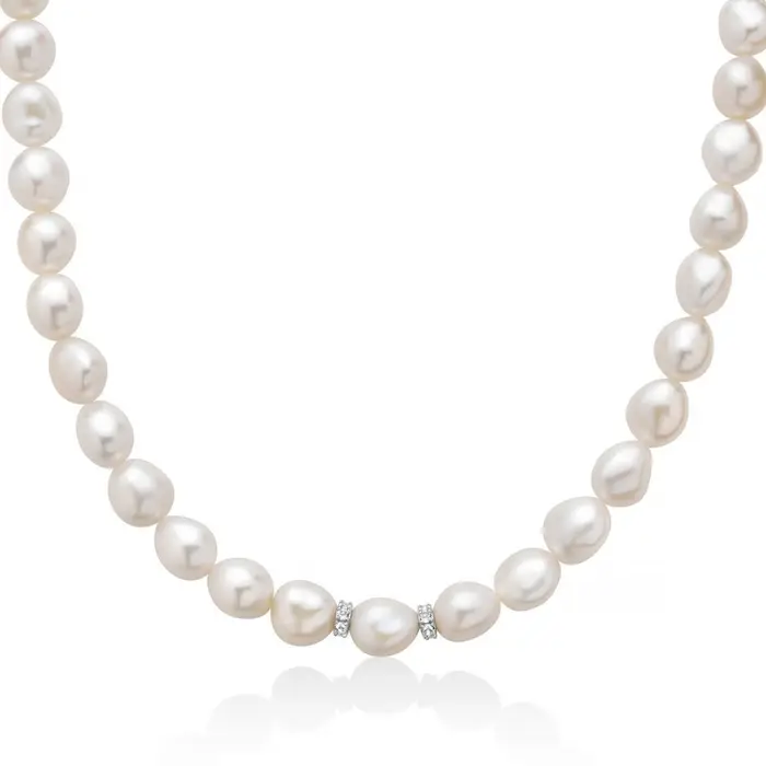 MILUNA Collana Con Perle Oriente Barocche