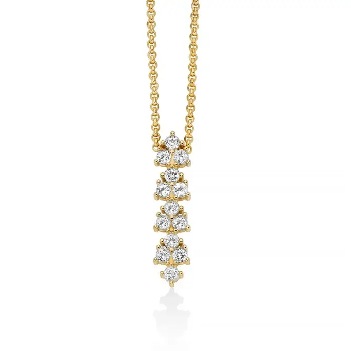 Collana Donna Perle Argento 925 Dorato - Miluna