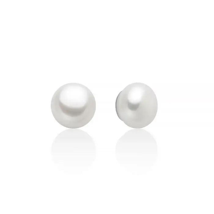 MILUNA Orecchini Eva Con Perle Gemelle Oriente 7,5-8 Mm In Argento