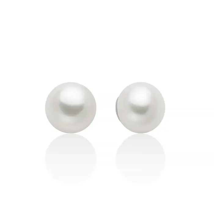 MILUNA Orecchini Eva Con Perle Gemelle Oriente 8,5-9 Mm In Argento