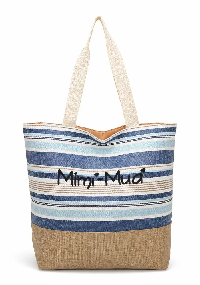 Mimì-Muà Borsa da mare grande Blu