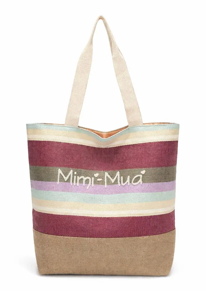 Mimì-Muà Borsa da mare grande Burgundy